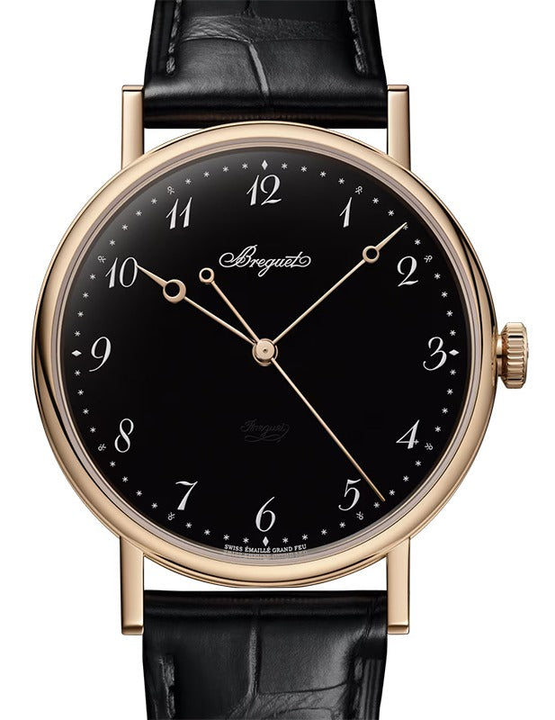 Breguet Classique 5177 Rose Gold 38mm/Leather Black Dial 5177BR/2N/9V602
