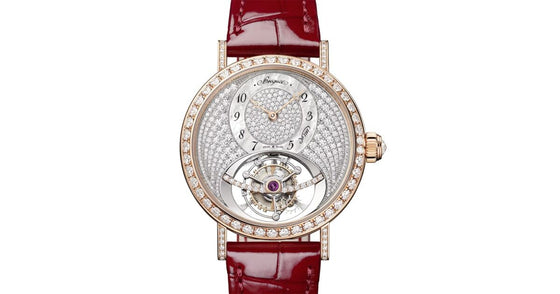 Breguet Classique Tourbillon 3358 Gold 35mm Mother of Pearl Diamond Dial 3358BR/8D/986 D0