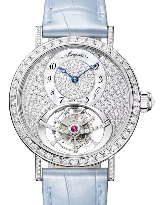 Breguet Classique Tourbillon 3358 White Gold 35mm Mother of Pearl Diamond Dial 3358BB/8D/986 D0
