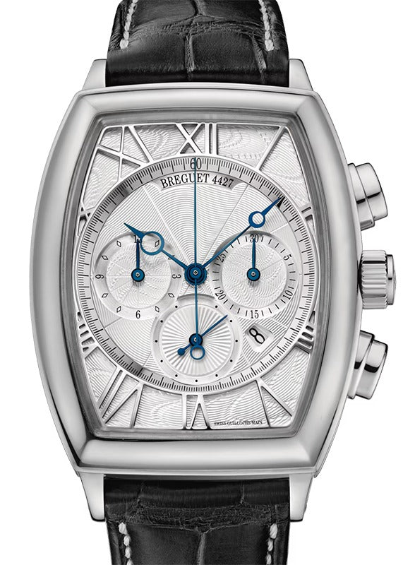 Breguet Heritage Chronographe 5400 White Gold 42mm/Leather Silver Dial 5400BB/12/9V6