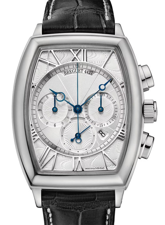 Breguet Heritage Chronographe 5400 White Gold 42mm/Leather Silver Dial 5400BB/12/9V6
