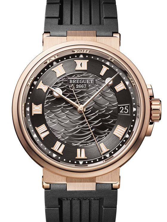 Breguet Marine 5517 Rose Gold 40mm/Rubber Slate Dial 5517BR/G3/5ZU
