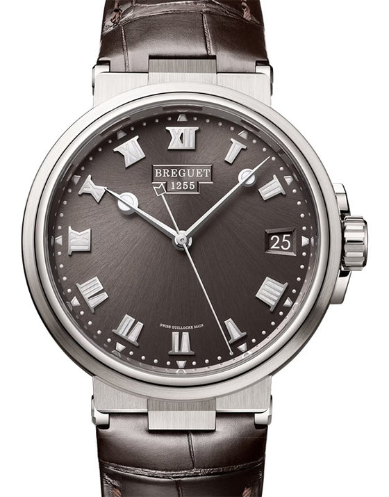 Breguet Marine 5517 Titanium 40mm/Leather Slate Dial 5517TI/G2/9ZU