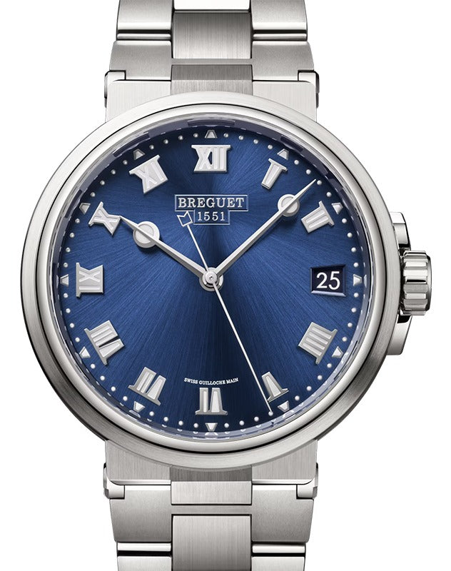 Breguet Marine 5517 Titanium 40mm/Bracelet Blue Dial 5517TI/Y1/TZ0