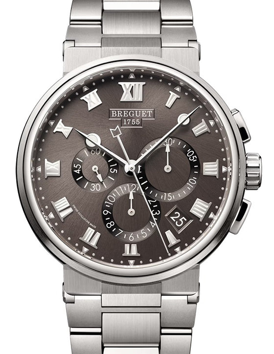 Breguet Marine Chronographe 5527 Titanium 42mm/Bracelet Slate Dial 5527TI/G2/TW0