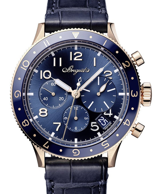 Breguet Type XX Chronographe 2067 Rose Gold 42mm/Leather Blue Dial 2067RK/Y9/9WU