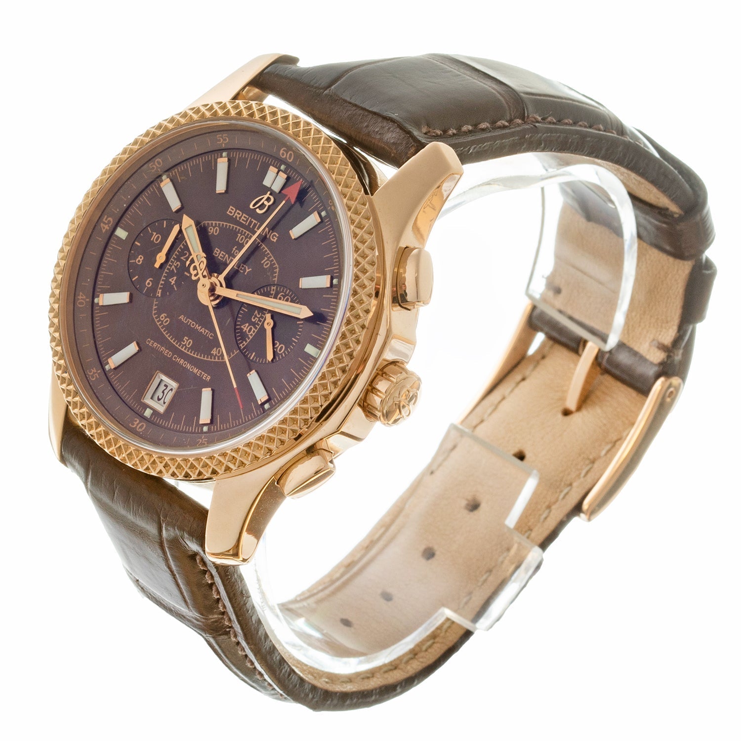 Breitling Bentley Mark VI H26362 18k Rose Gold 42mm Chronograph