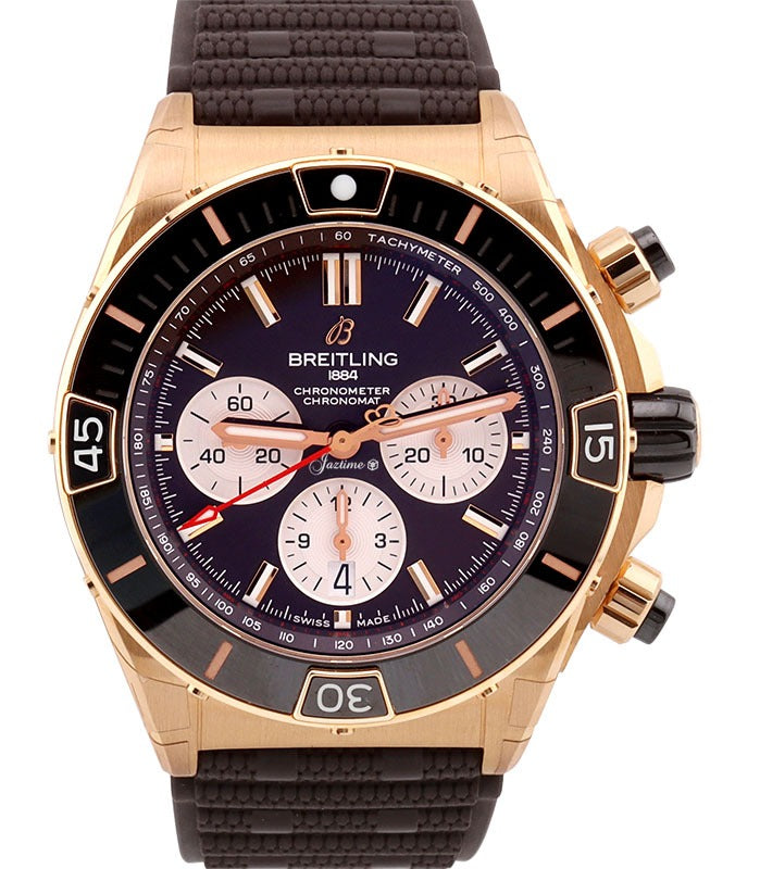 Breitling Chronomat B01 44 Red Gold Brown Dial RB0136E31Q1S1