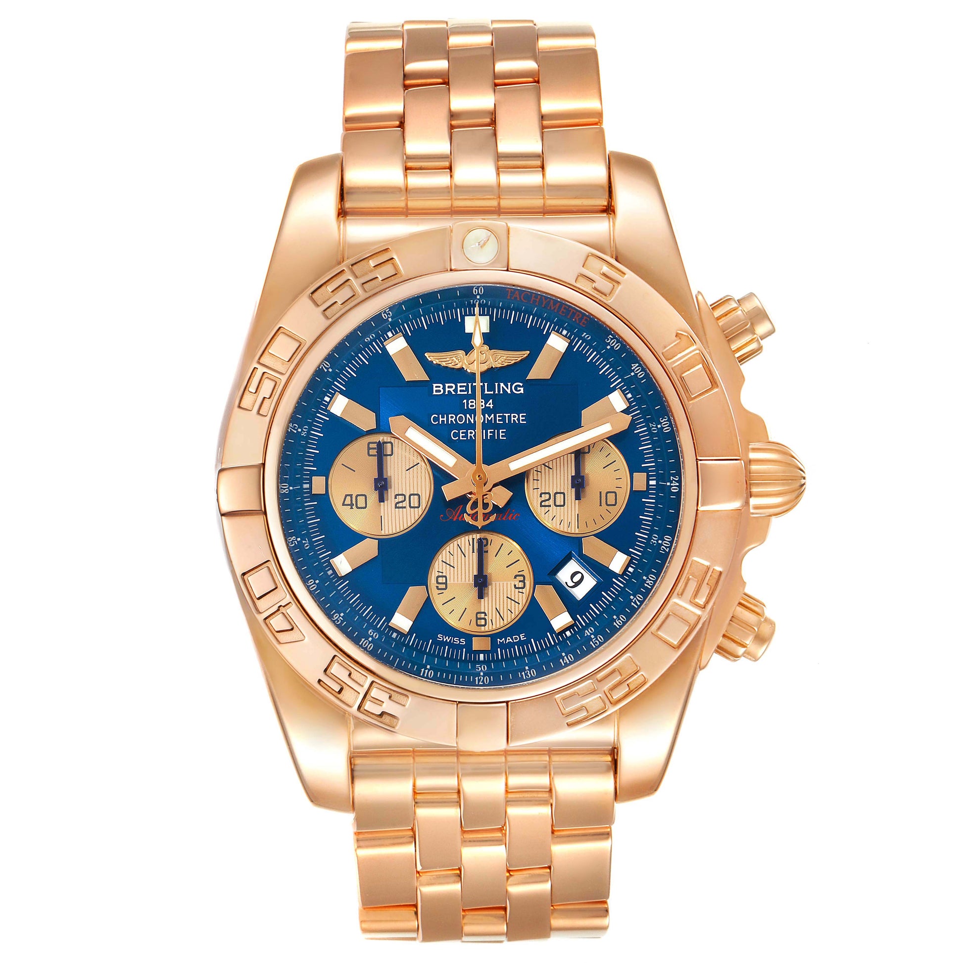 BREITLING HB0110C1|B968|375H CHRONOMAT 44MM 18K ROSE GOLD BRAND NEW