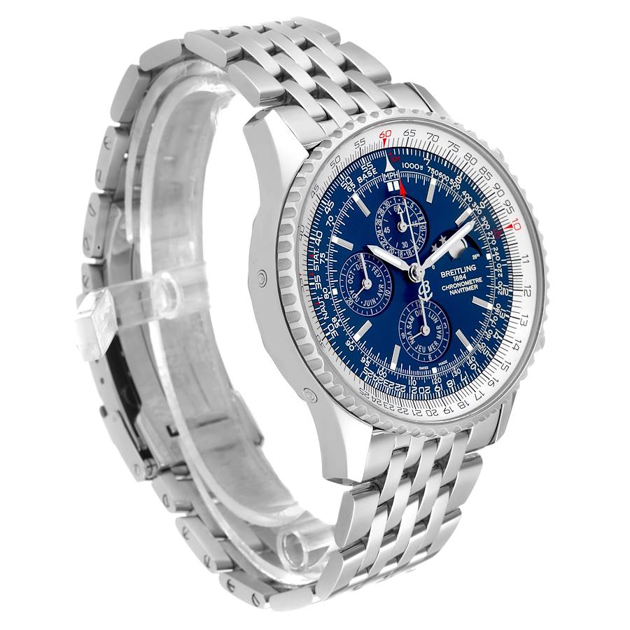 Breitling Navitimer Olympus A19370 Men's 46mm Blue Stainless Steel Chronograph Date BRAND NEW