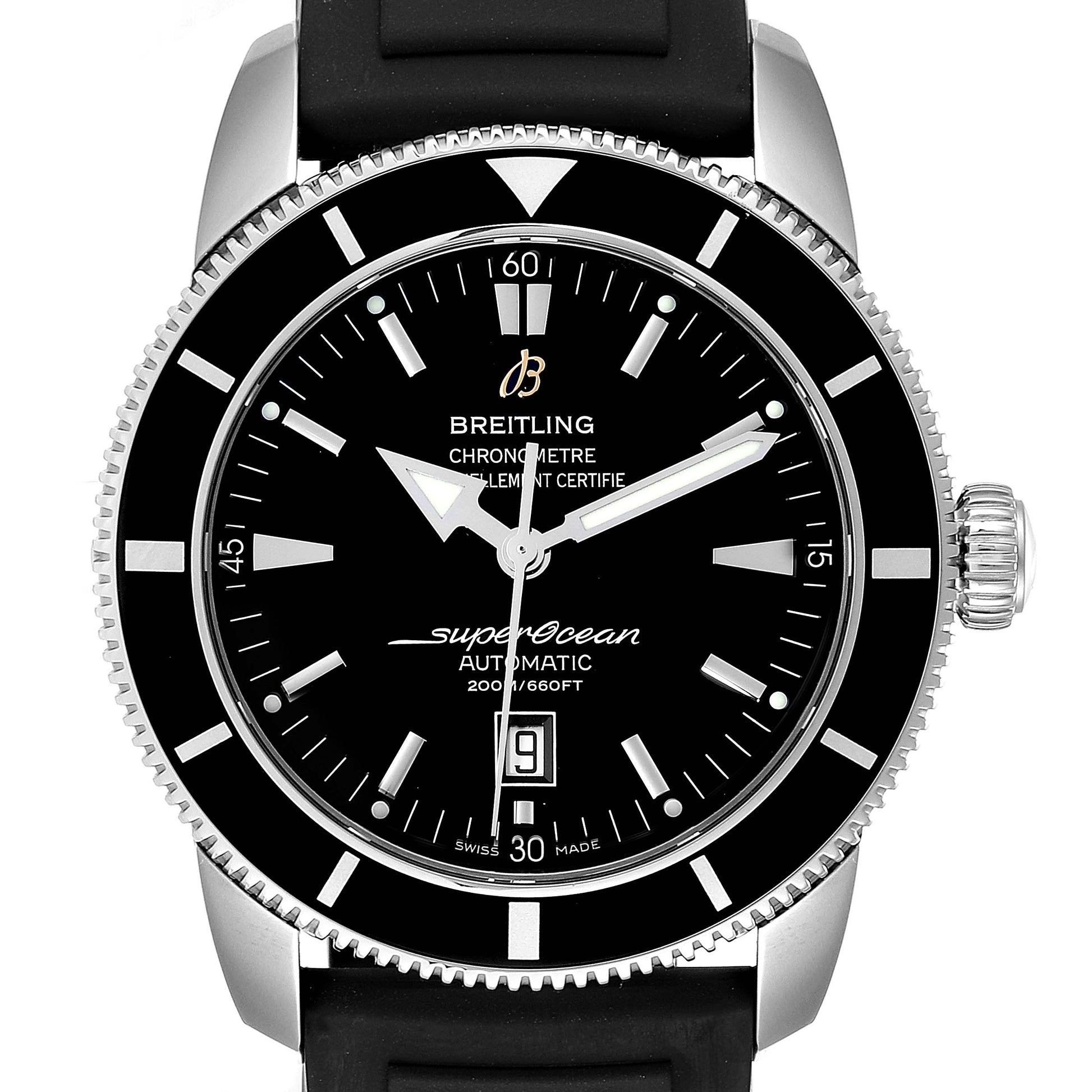 Breitling Superocean Heritage 46 A1732024/B868-201S Black Stainless Steel Rubber Brand New