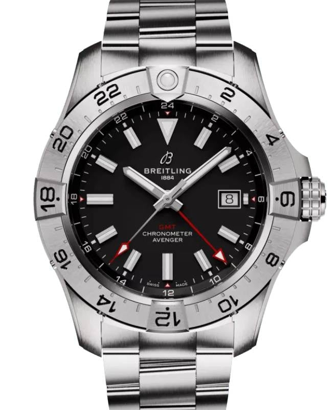 Breitling Avenger Automatic GMT 44 Stainless Steel Black Dial A32320101B1A1