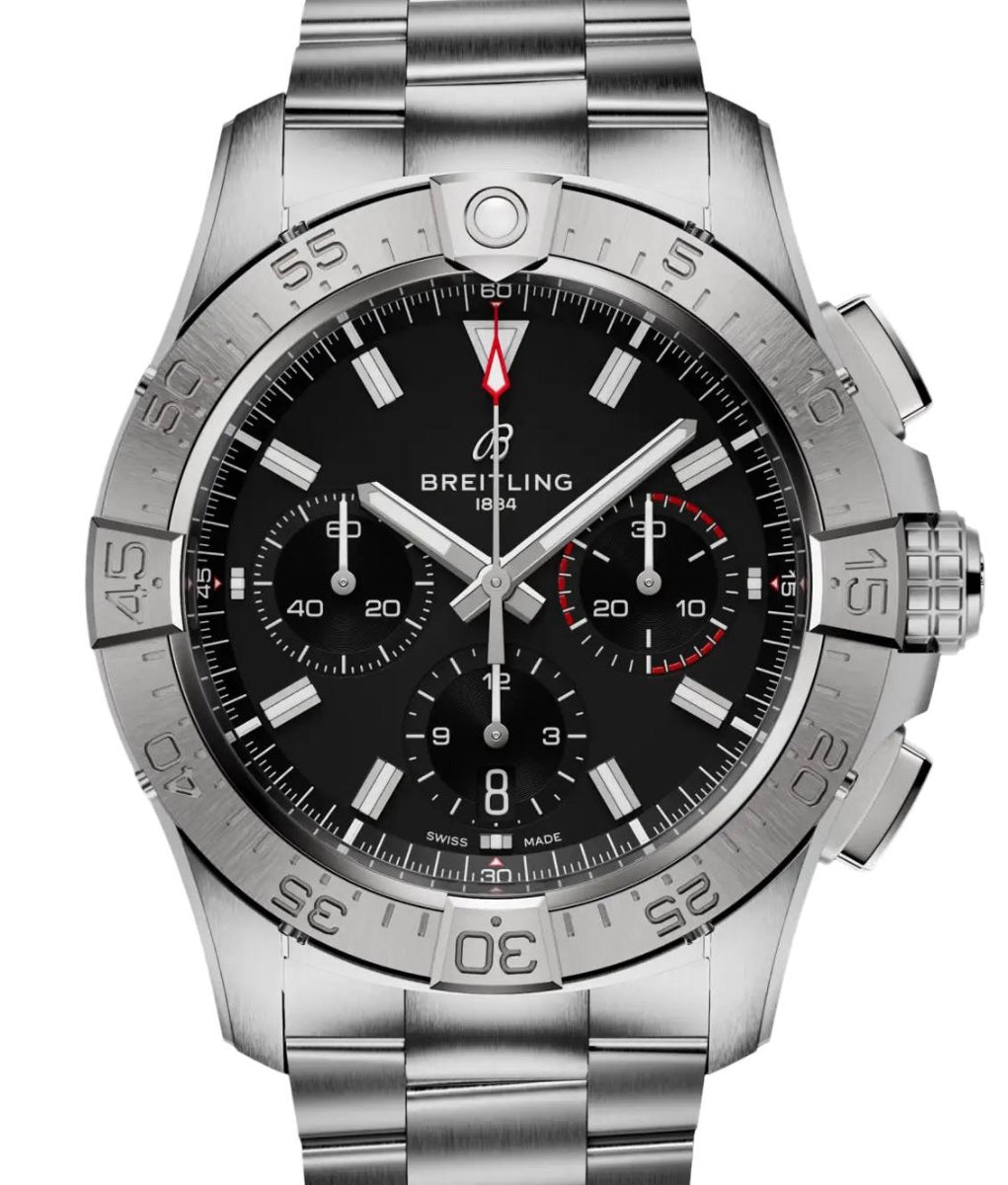 Breitling Avenger B01 Chronograph 42 Stainless Steel Black Dial AB0146101B1A1