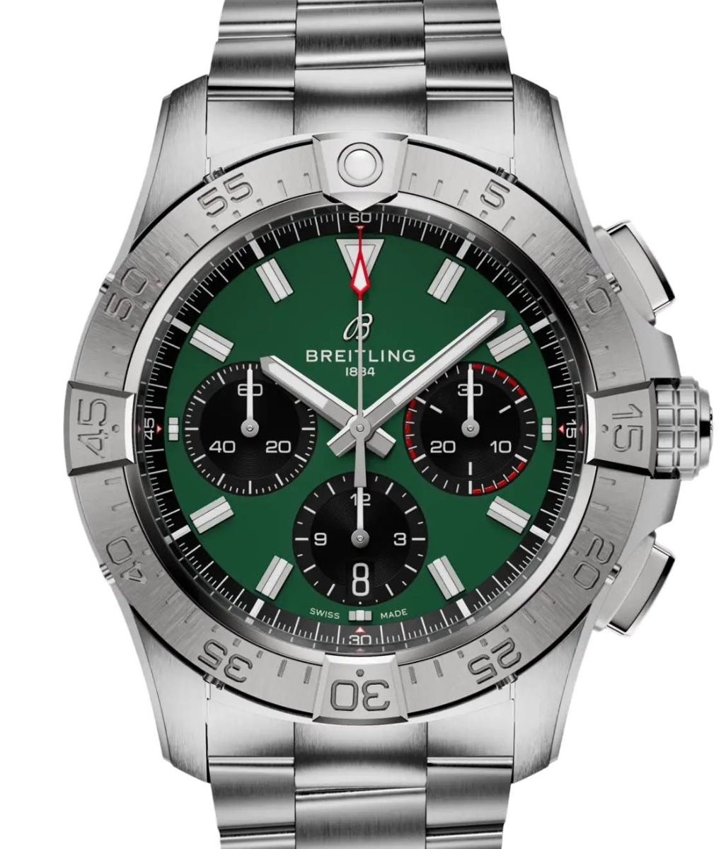 Breitling Avenger B01 Chronograph 42 Stainless Steel Green Dial AB0146101L1A1