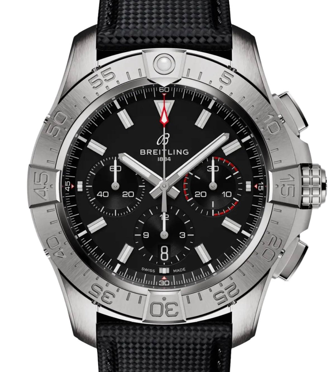 Breitling Avenger B01 Chronograph 44 Stainless Steel Black Dial AB0147101B1X1