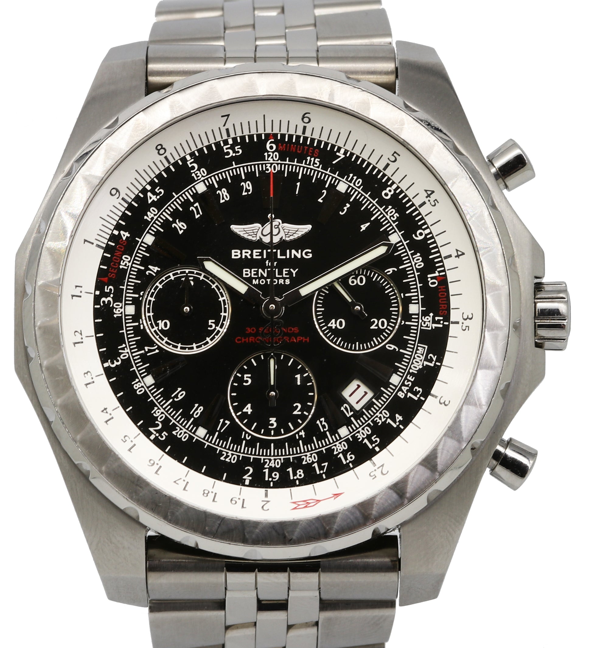 Breitling Bentley Motors T A25363 Black Stainless Steel 48mm