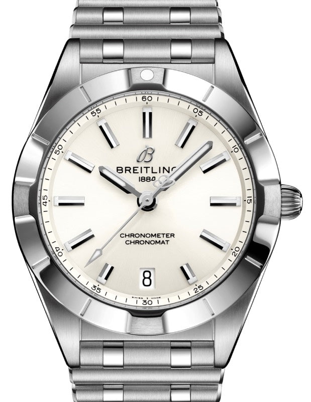 Breitling Chronomat 32 Ladies Watch Quartz Stainless Steel 32mm White Dial A77310101A2A1 - BRAND NEW