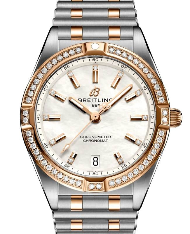 Breitling Chronomat 32 Steel/Red Gold Diamond Bezel & Dial U77310591A2U1