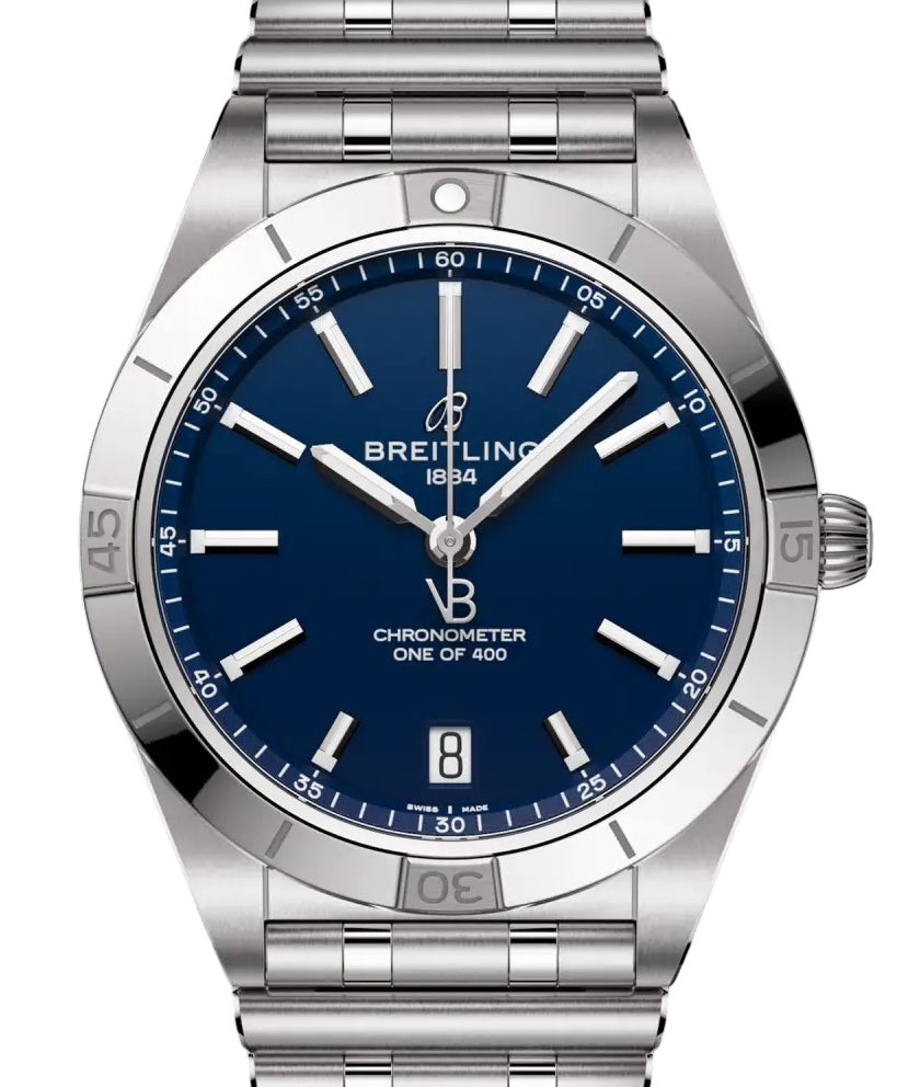 Breitling Chronomat Automatic 36 Victoria Beckham Steel Blue Dial A103801A1C1A1