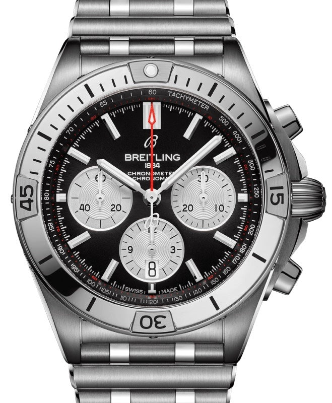 Breitling Chronomat B01 42 Stainless Steel Black Dial AB0134101B1A1 - BRAND NEW