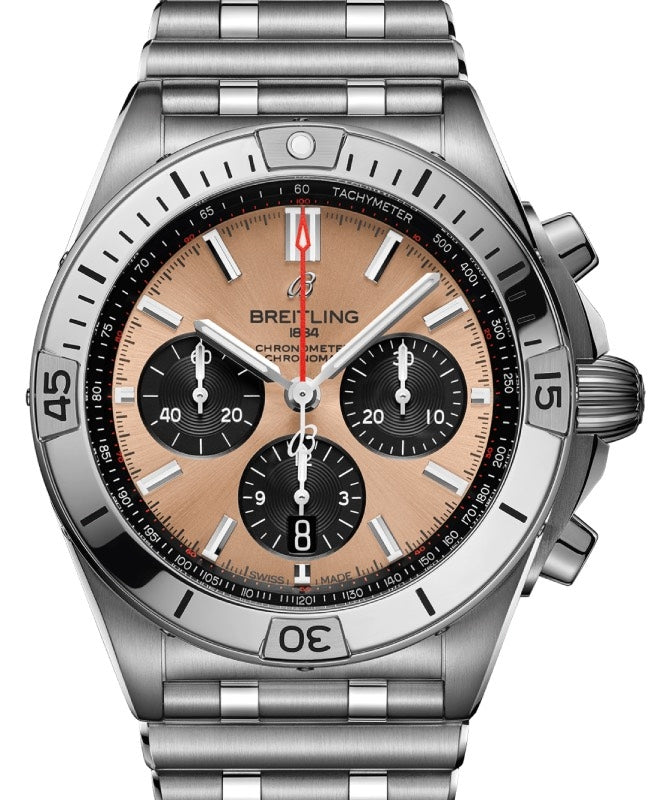 Breitling Chronomat B01 42 Stainless Steel Copper Dial AB0134101K1A1 - BRAND NEW