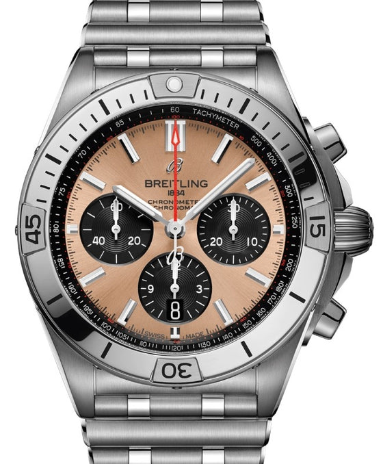 Breitling Chronomat B01 42 Stainless Steel Copper Dial AB0134101K1A1 - BRAND NEW