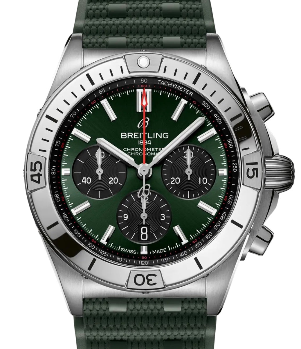 Breitling Chronomat B01 42 Stainless Steel Green Dial AB0134101L2S1