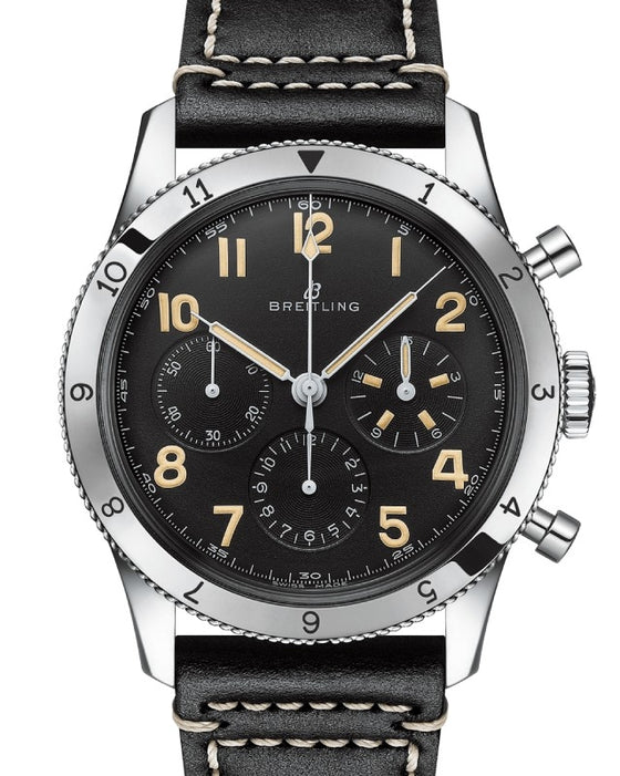 Breitling Classic AVI Ref. 765 1953 Re-Edition Stainless Steel 41mm Black Dial AB0920131B1X1 - BRAND NEW