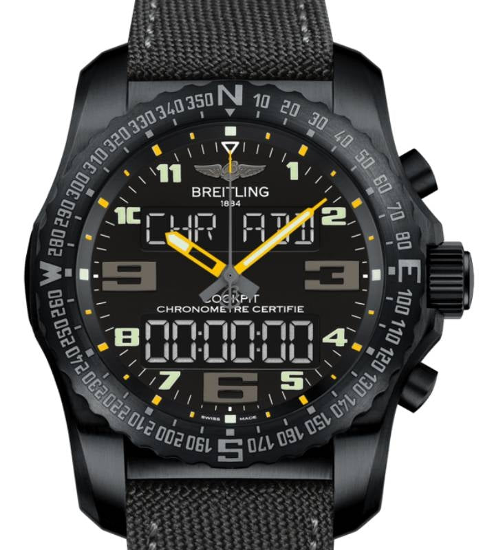 Breitling Cockpit B50 Titanium 46mm Quartz Black Dial VB5010A4/BD41