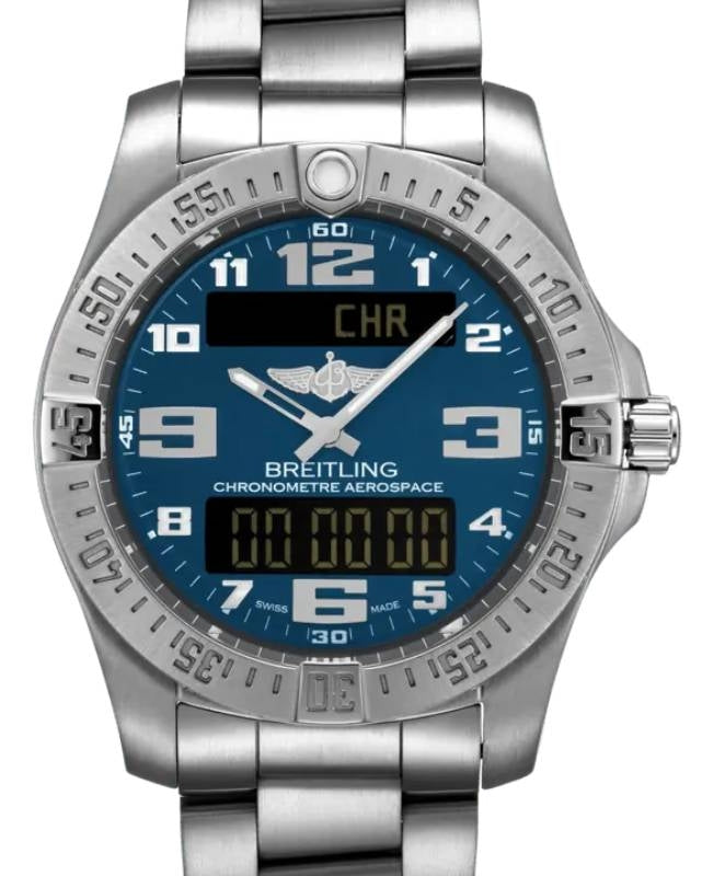 Breitling E79363101C1E1 AEROSPACE EVO Titanium 43mm Blue