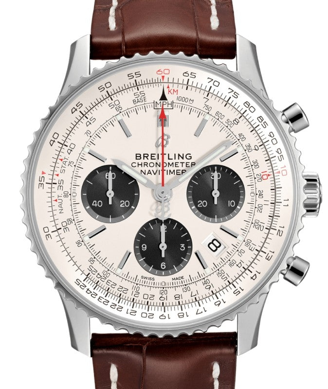 Breitling Navitimer B01 Chronograph 43 Stainless Steel Cream Dial AB0121211G1P1 - BRAND NEW