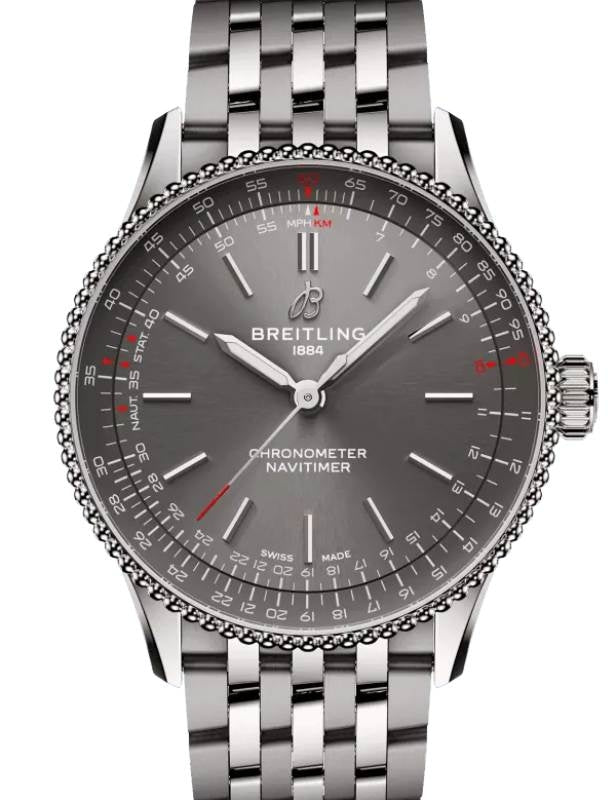 Breitling Navitimer Automatic 36 Stainless Steel Anthracite Dark Grey Dial A17327381B1A1