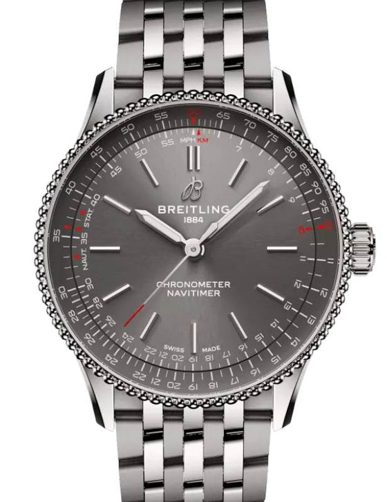 Breitling Navitimer Automatic 36 Stainless Steel Anthracite Dark Grey Dial A17327381B1A1