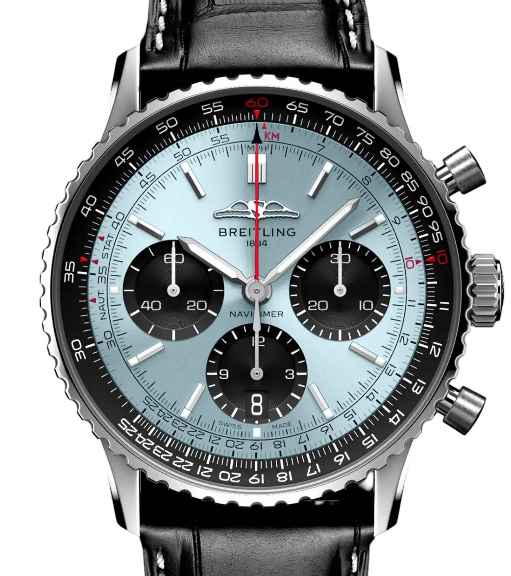 Breitling Navitimer B01 Chronograph 41 Stainless Steel Ice Blue Dial AB0139241C2P1