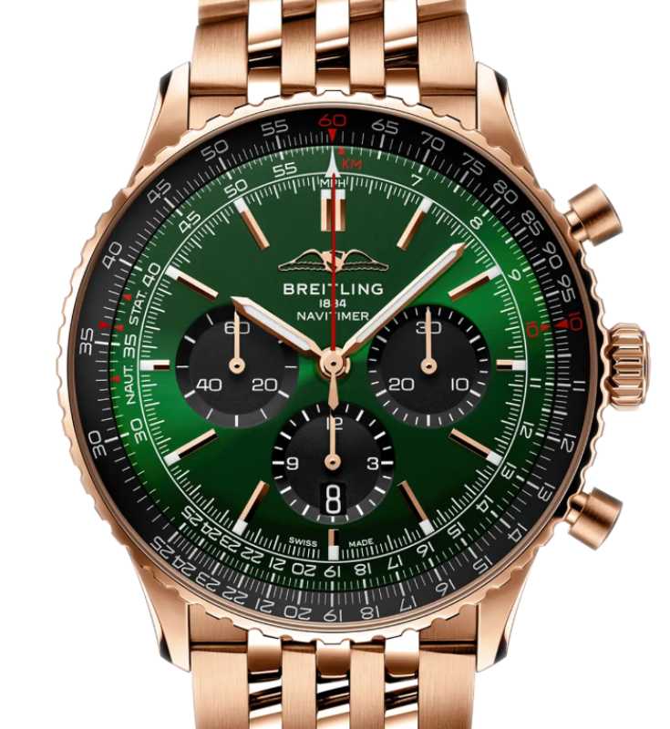 Breitling Navitimer B01 Chronograph 46 Red Gold RB0137241L1R1