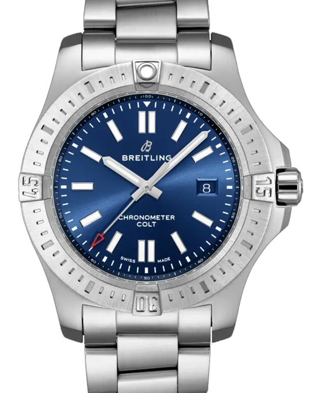 Breitling New Colt 44 Black Dial Stainless Steel Bezel & Bracelet 44mm A17388101.B1A1 - BRAND NEW