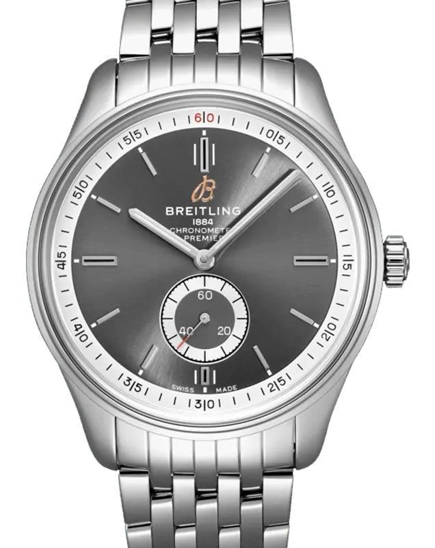 Breitling Premier Automatic 40 Stainless Steel Anthracite Grey Dial A37340351B1A1 - BRAND NEW