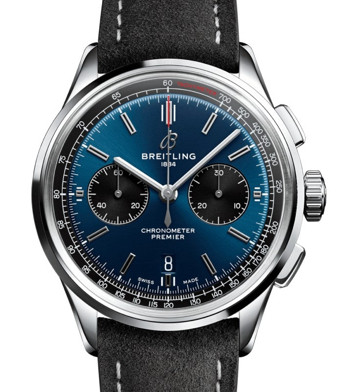 Breitling Premier B01 Chronograph 42 Stainless Steel Blue Dial AB0118221C1X3 - BRAND NEW