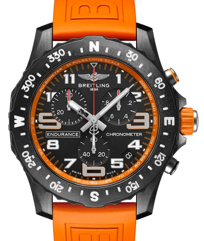 Breitling Professional Endurance Pro Breitlight Polymer 44mm Black/Orange Dial X82310A51B1S1 - BRAND NEW