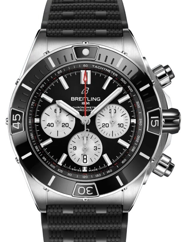 Breitling Super Chronomat B01 44 Stainless Steel Black Dial AB0136251B1S1 - BRAND NEW