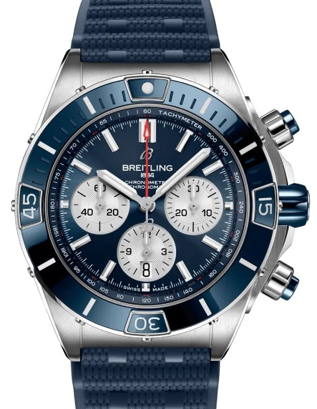 Breitling Super Chronomat B01 44 Stainless Steel Blue Dial AB0136161C1S1 - BRAND NEW
