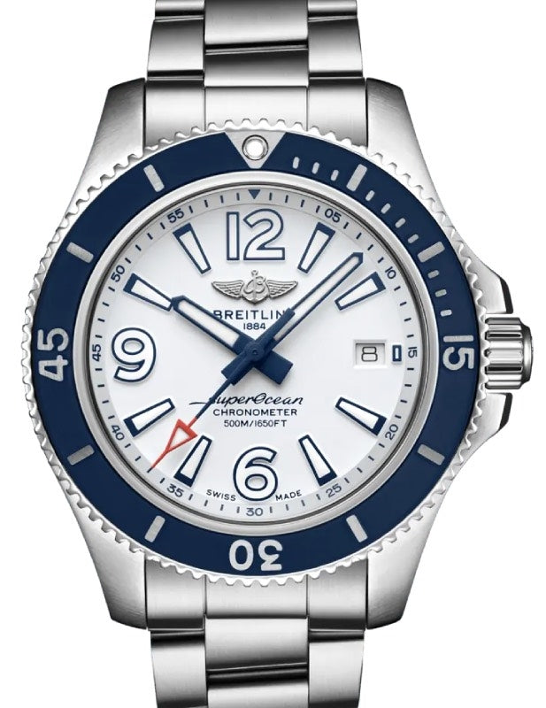 Breitling Superocean Automatic 42 Stainless Steel White Dial A17366D81A1A1