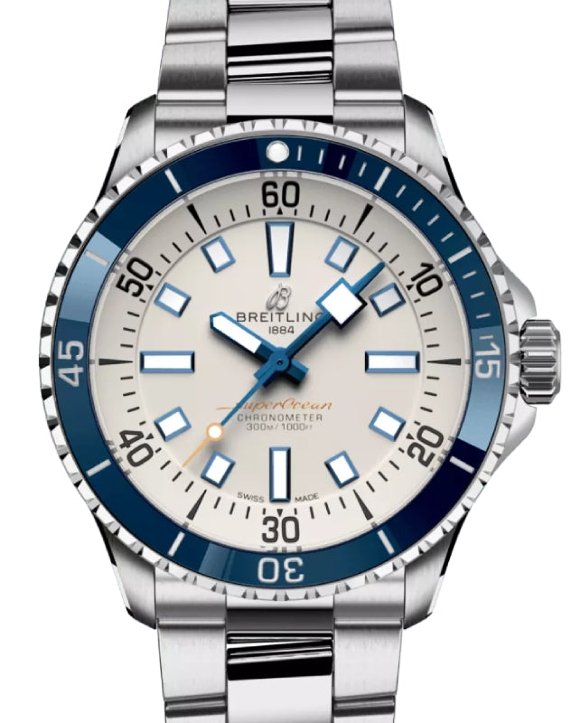 Breitling Superocean Automatic 42 Stainless Steel Cream Dial A17375E71G1A1 - BRAND NEW
