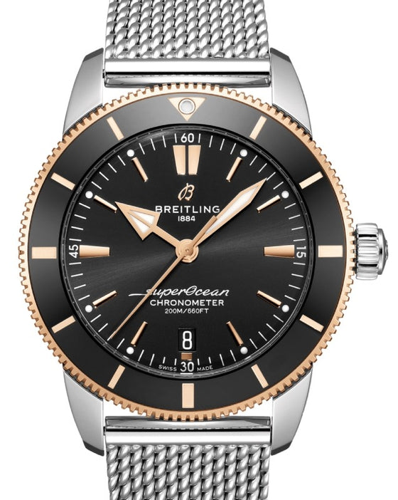 Breitling Superocean Heritage B20 Automatic 44 Stainless Steel Red Gold Black Dial UB2030121B1A1 - BRAND NEW