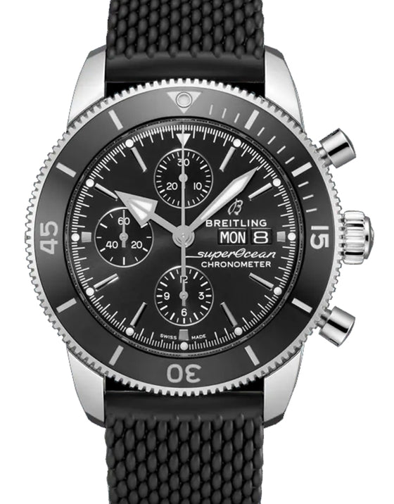 Breitling Superocean Heritage Chronograph 44 Stainless Steel Ceramic Bezel Black Dial A13313121B1S1 - BRAND NEW