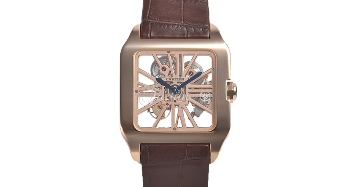 CARTIER W2020057 SANTOS DUMONT PINK GOLD BRAND NEW