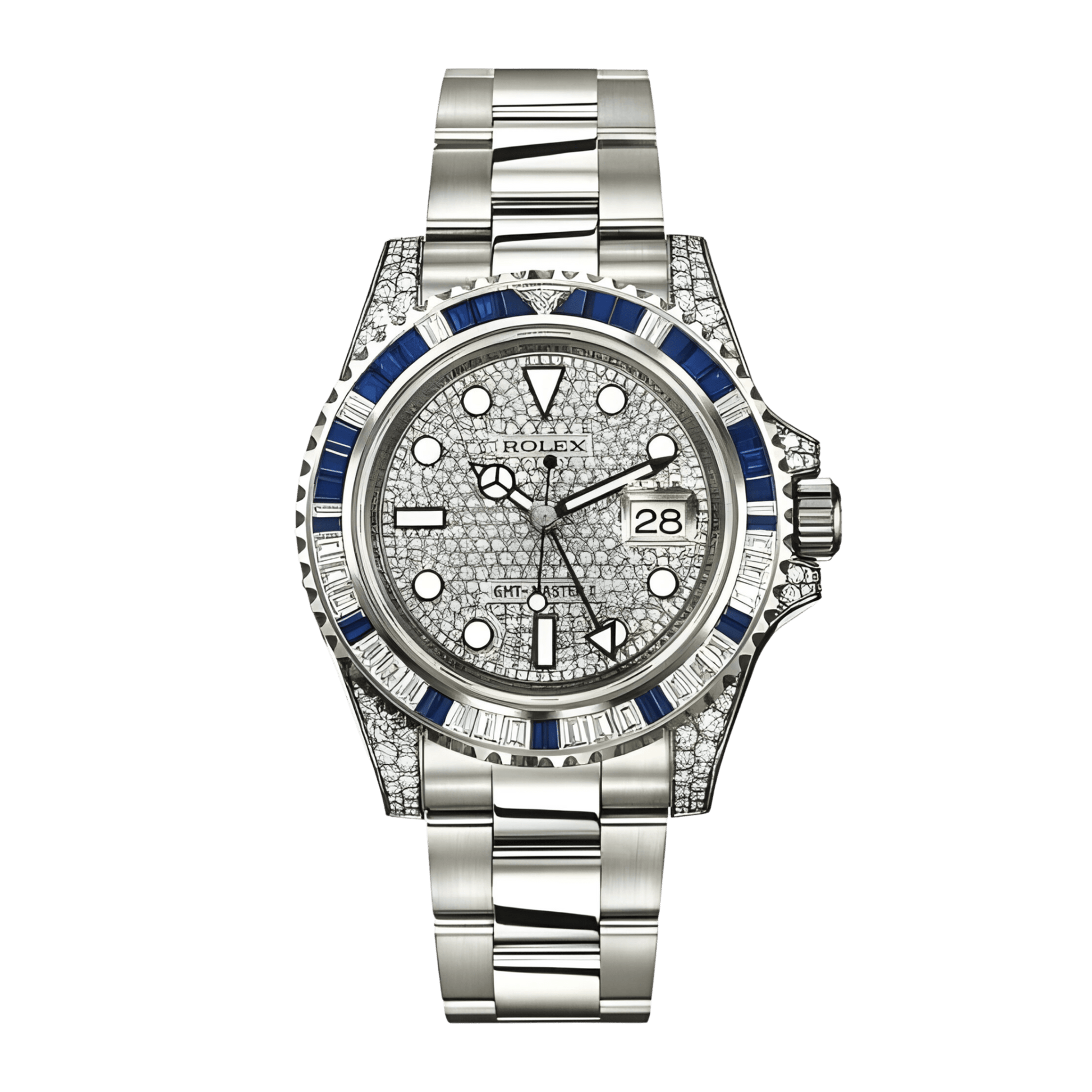 Rolex GMT Master II 40 mm 116759SANRDP White Gold/Diamonds Diamond Pave