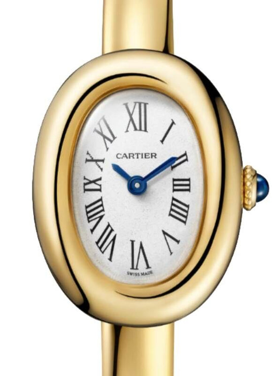 Cartier Baignoire Mini Size 15 Quartz Yellow Gold Silver Dial WGBA0018 / WGBA0044- BRAND NEW