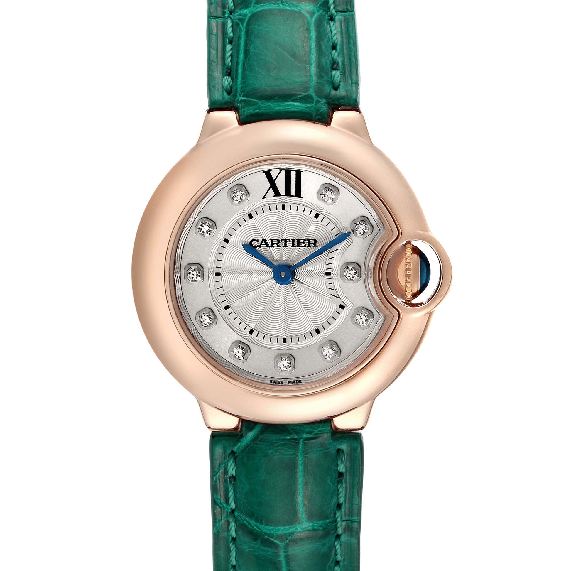CARTIER WE902050 BALLON BLUE DE 28mm PINK GOLD BRAND NEW