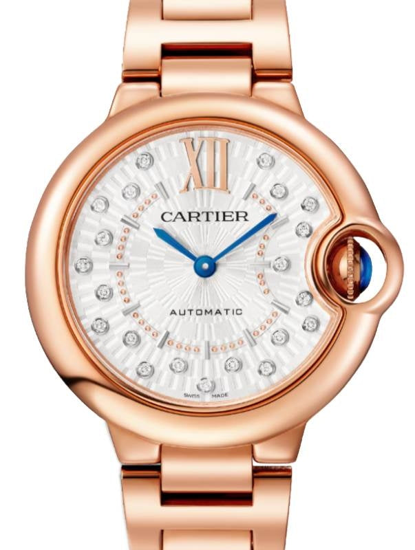 Cartier Ballon Bleu de Cartier 33mm Rose Gold Diamond Dial WGBB0054 - BRAND NEW